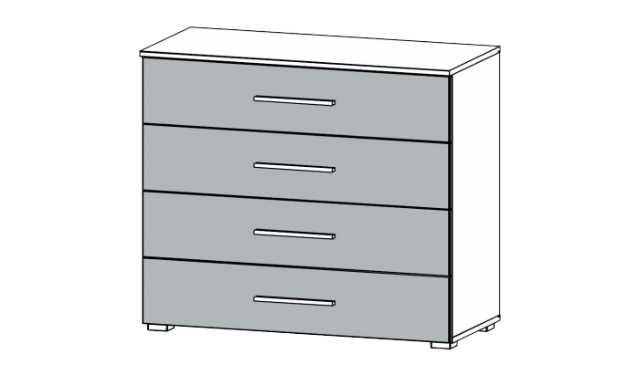 4 Drawer Wide Chest