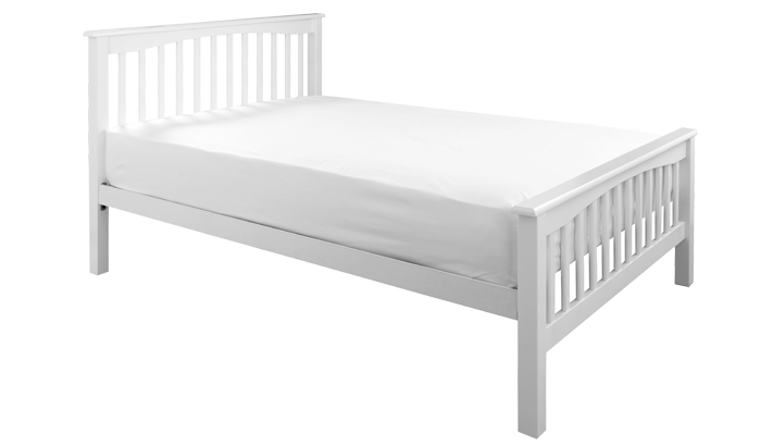 Belmont White High Foot End Bedstead