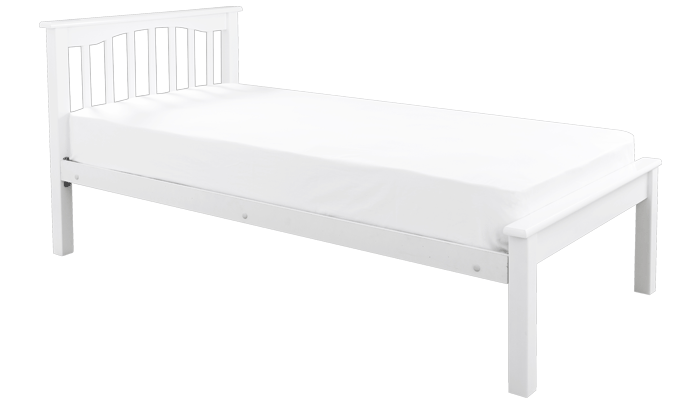 Belmont White Low Foot End Bedstead