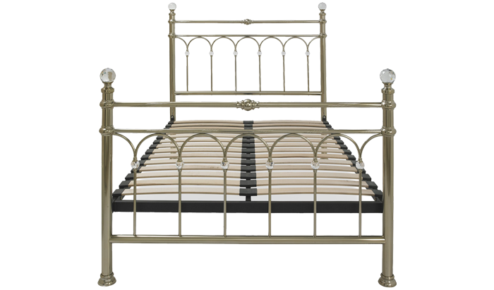 Champagne Brass Double Bedstead