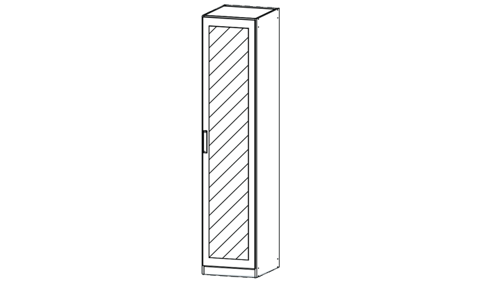 1 Door Mirrored (LHF OR RHF)
