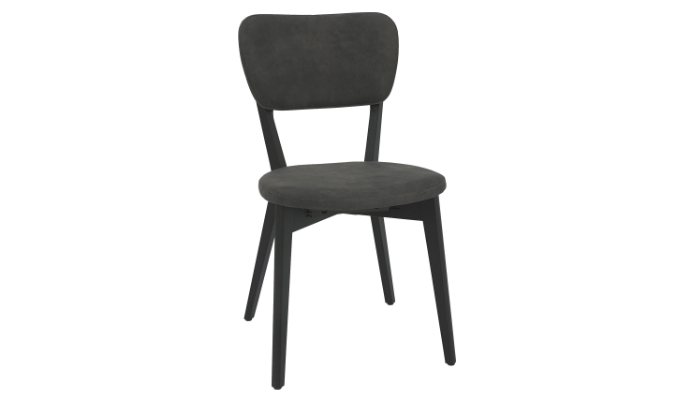 Peppercorn Upholstered Back Dining Chair Dark Grey