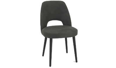 Peppercorn Upholstered Dining Chair Dark Grey